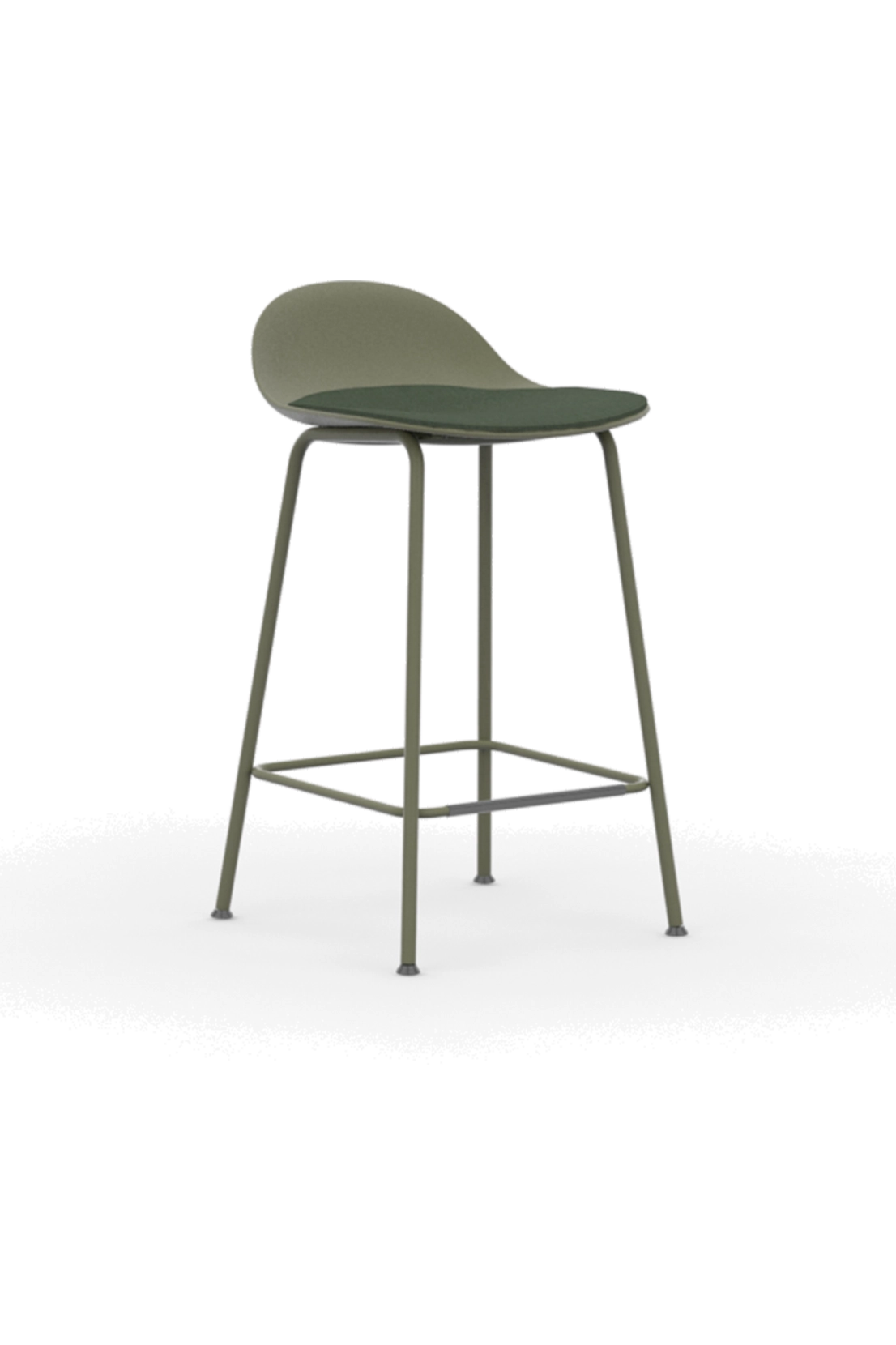 KIN502U1CH / Low Back Counter Height Stool