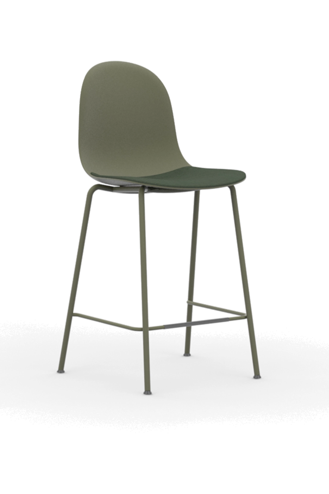 KIN606U1CH / High Back Counter Height Stool
